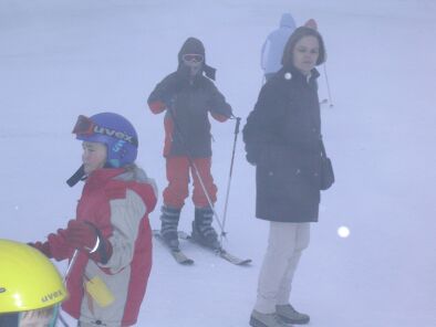 De laatste skiles op donderdag - het was koud, geen zon en veel wind -brrrr